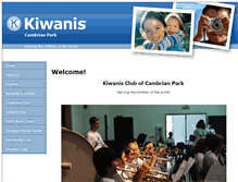 Tablet Screenshot of cambrianparkkiwanis.org